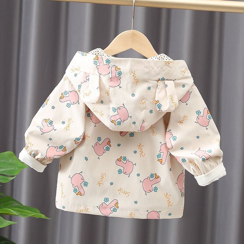 جاكيتات الفتيات جاكيتات جاكيتات Tops للبنات بأسلوب كوري بأسلوب غربي جاكيتات بغطاء للرأس للأطفال - Image 2